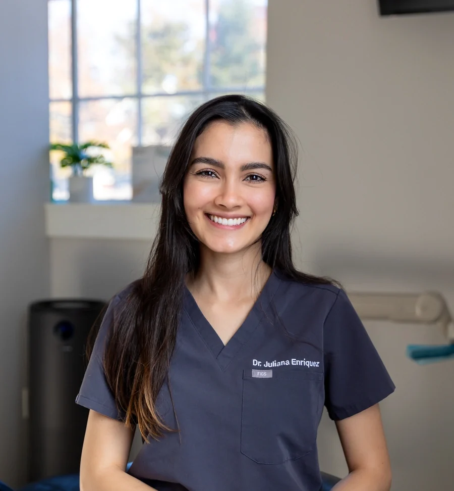 Dr. Juliana Enriquez, DMD, of Vultaggio Dental in Concord.